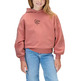 sweat-shirt fille  calvin klein script logo graphic terry hood