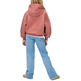 sweat-shirt fille  calvin klein script logo graphic terry hood