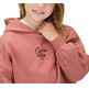 sweat-shirt fille  calvin klein script logo graphic terry hood