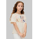 t-shirt fille  calvin klein colored logo ss t-shirt