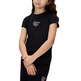 t-shirt fille  calvin klein script logo graphic ss t-shirt