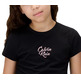 t-shirt fille  calvin klein script logo graphic ss t-shirt
