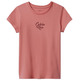 t-shirt fille  calvin klein script logo graphic ss t-shirt
