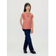 t-shirt fille  calvin klein script logo graphic ss t-shirt