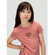 t-shirt fille  calvin klein script logo graphic ss t-shirt