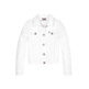 chasseresse fille  th white denim jacket socds