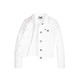 chasseresse fille  th white denim jacket socds