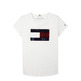 t-shirt fille  th flag flip sequins tee s/s