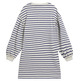 robe fille  th stripe sweat dress l/s