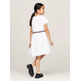 robe fille  th global stripe combi dress