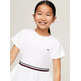 robe fille  th global stripe combi dress