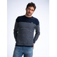 maillot homme  petrol men knitwear round neck basic