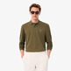 pôle homme lacoste chemise col bord-cotes manches