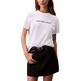 t-shirt femme  calvin klein w a- inst. logo classic tee ss