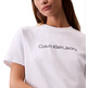 t-shirt femme  calvin klein w a- inst. logo classic tee ss