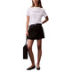 t-shirt femme  calvin klein w a- inst. logo classic tee ss