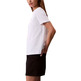 t-shirt femme  calvin klein w a- inst. logo classic tee ss