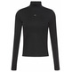 chemise femme calvin klein w ls woven label turtleneck