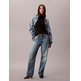 chemise femme calvin klein w ls woven label turtleneck