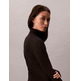 chemise femme calvin klein w ls woven label turtleneck