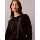 maillot femme  calvin klein w long sleeve smooth cotton ck