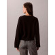 maillot femme  calvin klein w long sleeve smooth cotton ck