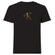 t-shirt femme  calvin klein w ss classic foil ck tee