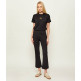 t-shirt femme  calvin klein w ss classic foil ck tee
