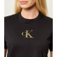 t-shirt femme  calvin klein w ss classic foil ck tee