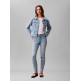 manteau femme  calvin klein w ls classic trucker coastal l