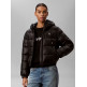manteau femme  calvin klein w lw short logo puffer jacket