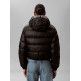 manteau femme  calvin klein w lw short logo puffer jacket