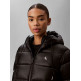 manteau femme  calvin klein w lw short logo puffer jacket