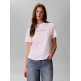 t-shirt femme  calvin klein w ss classic script two tone t