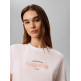 t-shirt femme  calvin klein w ss classic resort calvin log