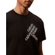 t-shirt homme  calvin klein m ss 30s eu ck bh word stack g