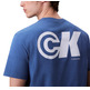 t-shirt homme calvin klein m ss 20s ck sport logo graphic