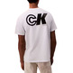 t-shirt homme  calvin klein m ss 20s ck sport logo graphic