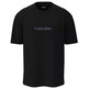 t-shirt homme  calvin klein m ss glitched logo eu classic