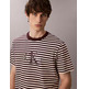 t-shirt homme calvin klein m ss 20s stripe maillot singelog