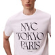 t-shirt homme  calvin klein m ss 20s tc flagship city grap