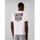 t-shirt homme  calvin klein ss 30s eu block font calvin bc