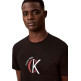 t-shirt homme  calvin klein m ss 30s whsl ckj 2tone ck gra