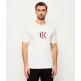 t-shirt homme  calvin klein m ss 30s whsl ckj 2tone ck gra