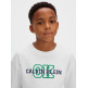 t-shirt garçon  calvin klein b varsity logo ss t-shirt