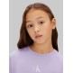 t-shirt fille  calvin klein g ck logo boxy t-shirt ss