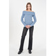 sweat-shirt femme  yes zee maglia donna collo ad anello