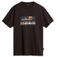 t-shirt homme  napapijri s-freestyle ss brown ebony