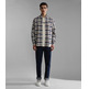 chemise homme  napapijri g-trekking check ecru d5c