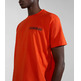t-shirt homme  napapijri s-tahi orange spicy